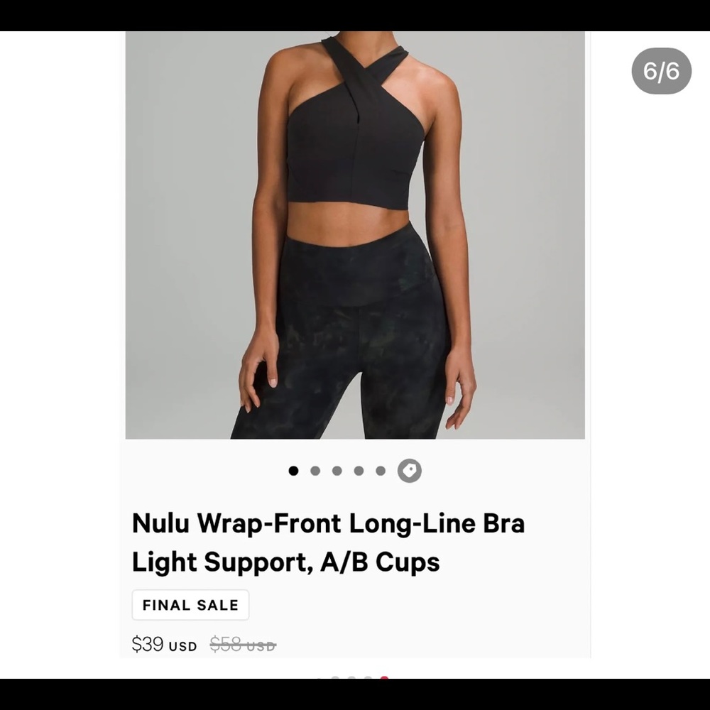 New Lululemon sport bra